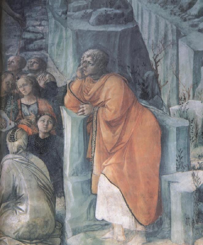 Fra Filippo Lippi Details of The Mission of St John the Bapitst